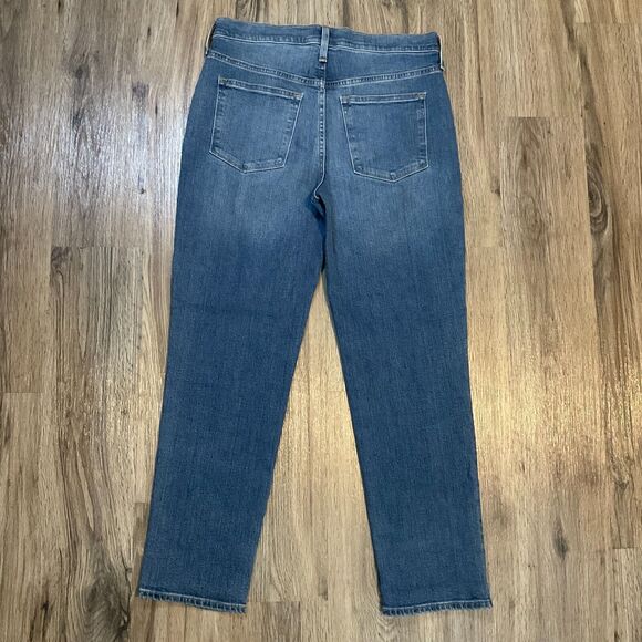 J‎ Crew Relaxed Boyfriend All Day Stretch Jeans Blue Distressed Size 27 - Picture 5 of 8